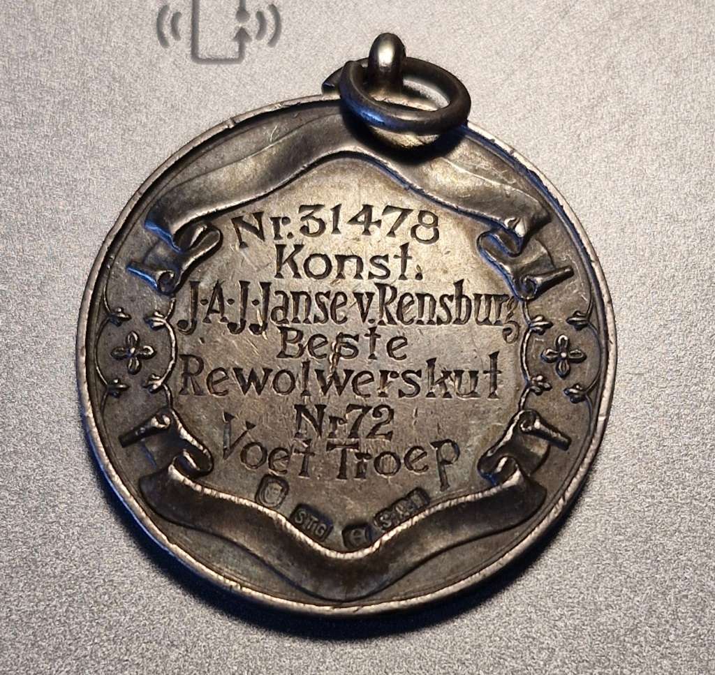 Sterling Silver South African Police Medallion